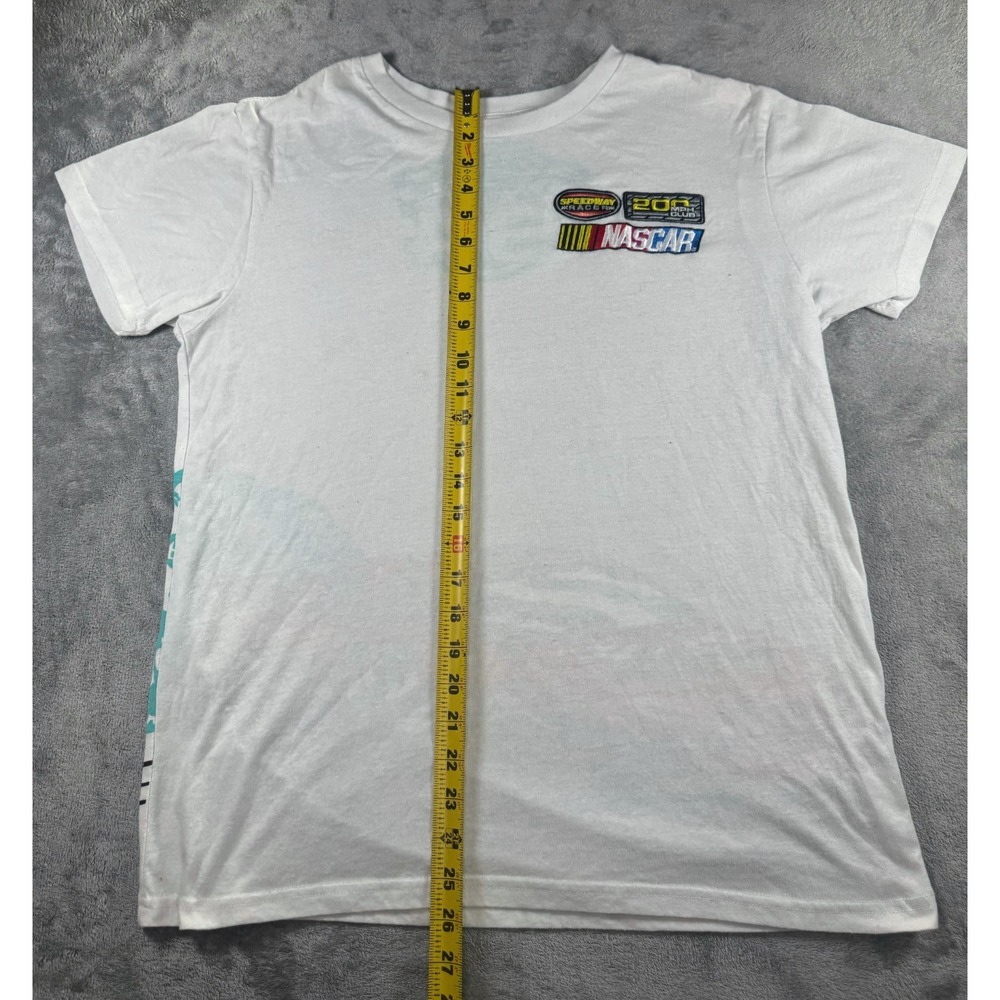 NASCAR #94 Racing T Shirt Mens L White Graphic Short Sleeve Speedway Embroidered - Picture 3 of 10